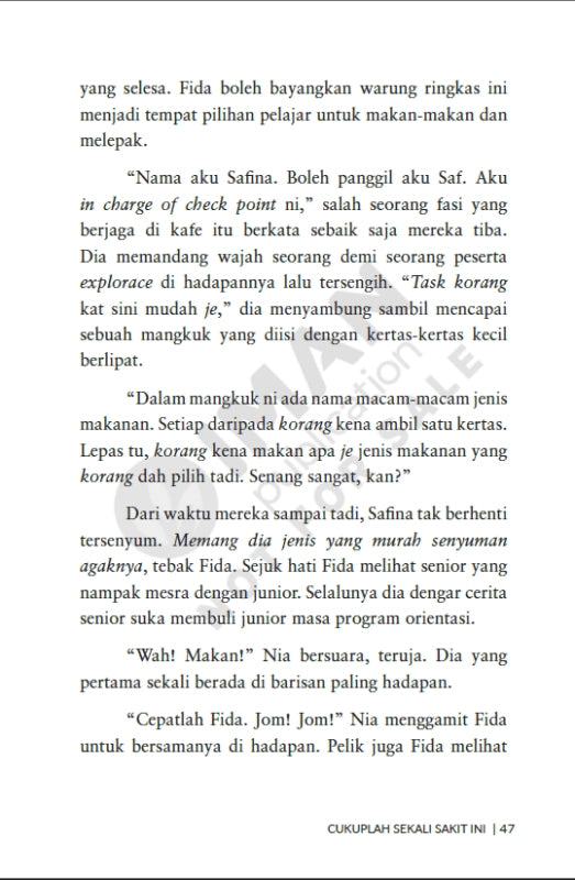 Iman Publication Book Cukuplah Sekali Sakit Ini oleh Melni 101039