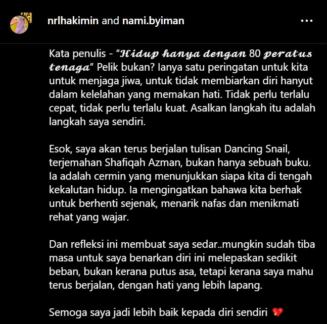 Iman Publication Book Esok, Saya Akan Terus Berjalan oleh Dancing Snail 101046