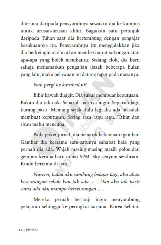 Iman Publication Book Langit Yang Memisahkan Kita oleh Fiy Suri 101038
