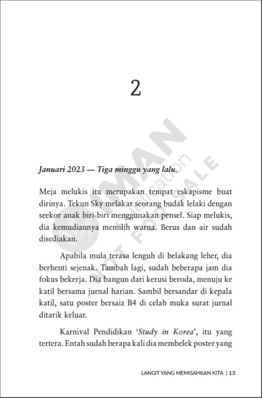 Iman Publication Book Langit Yang Memisahkan Kita oleh Fiy Suri 101038