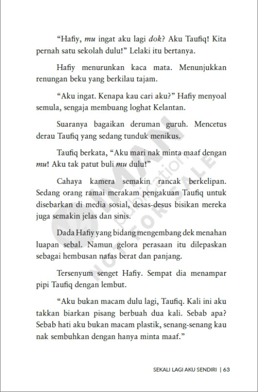 Iman Publication Book Sekali Lagi Aku Sendiri oleh Hasif Rayyan 101040