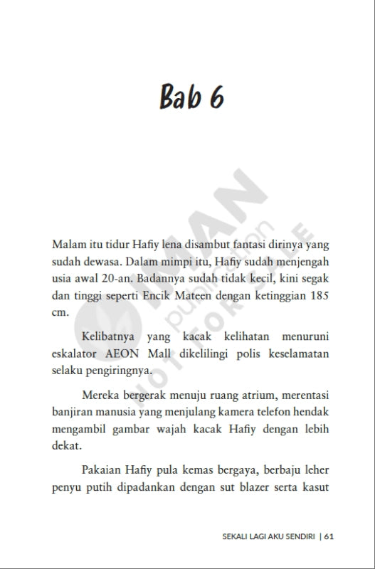 Iman Publication Book Sekali Lagi Aku Sendiri oleh Hasif Rayyan 101040