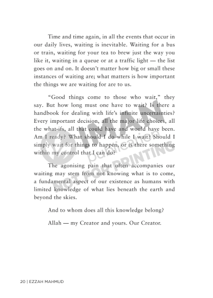 The Art of Waiting by Ezzah Mahmud - IMAN Shoppe Bookstore