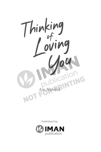 Thinking of Loving You by Ain Nabilah - IMAN Shoppe Bookstore