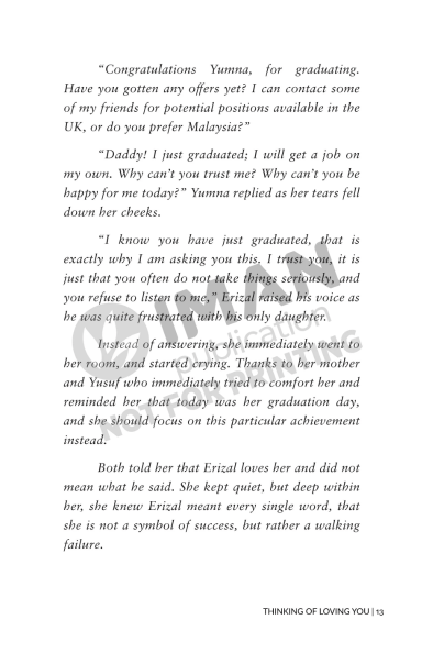 Thinking of Loving You by Ain Nabilah - IMAN Shoppe Bookstore