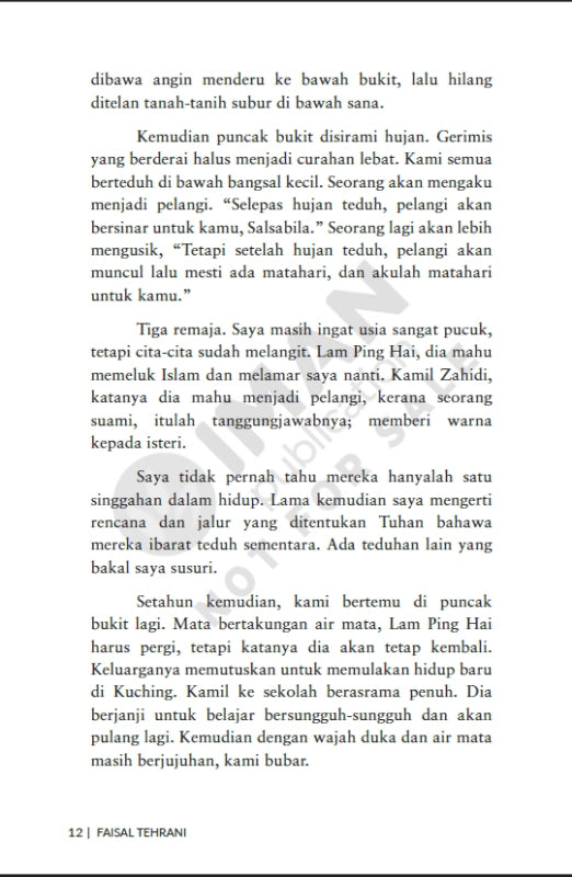 Iman Publication Book Tunggu Teduh Dulu by Faisal Tehrani 101041