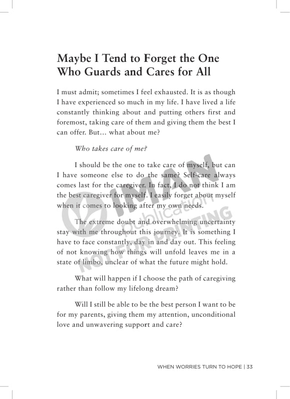 Iman Publication Book When Worries Turn to Hope by Ezzah Mahmud 100998