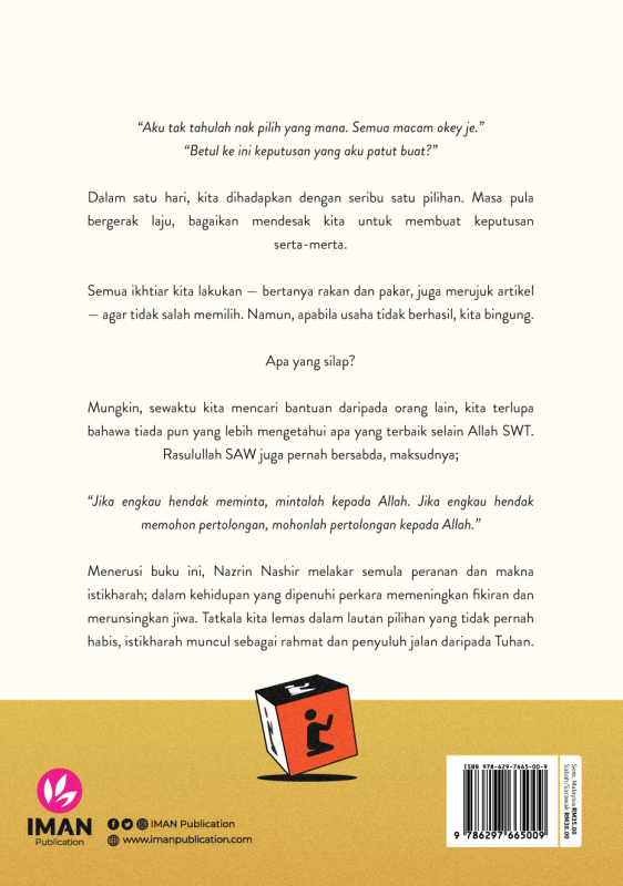 Adakah Ini Yang Terbaik? Memahami Seni Berinteraksi dengan Tuhan Melalui Istikharah by Nazrin Nashir - IMAN Shoppe Bookstore
