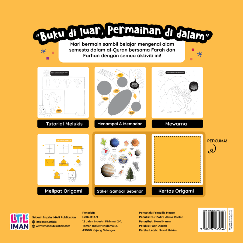 Buku Aktiviti Farah & Farhan: Alam Semesta Dalam Al - Quran - IMAN Shoppe Bookstore
