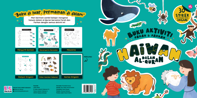 Buku Aktiviti Farah & Farhan: Haiwan Dalam Al - Quran - IMAN Shoppe Bookstore