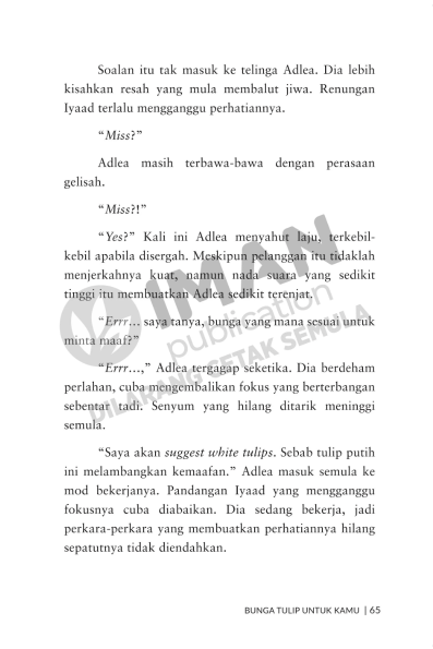 Bunga Tulip Untuk Kamu by Hiznawa - IMAN Shoppe Bookstore