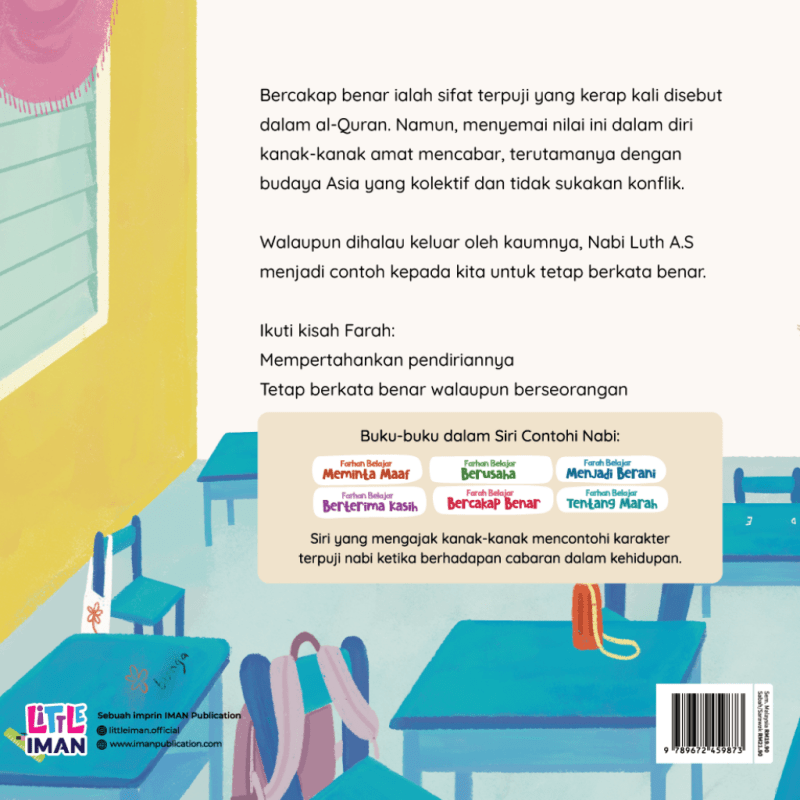 Farah Belajar Bercakap Benar Daripada Kisah Nabi Luth A.S by Jannatun Nisa Jahasnum, Nabilah M Zaidi & Syaari Ab Rahman - IMAN Shoppe Bookstore