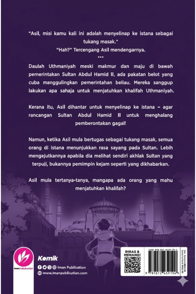 Iman Publication Buku Komik Asil Pelindung Khalifah #1: Tukang Masak Yang Menyelinap ke Istana Uthmaniyah by Hazwani Othman 100156