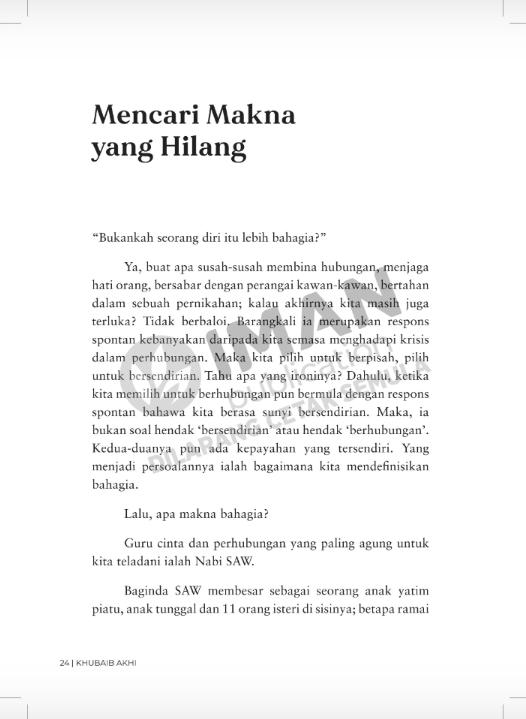 Nabi ﷺ Juga Disakiti Manusia: Memaknakan Konflik Dalam Perhubungan Melalui Sirah Nabi by Khubaib Akhi - IMAN Shoppe Bookstore