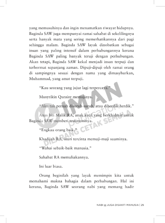 Nabi ﷺ Juga Disakiti Manusia: Memaknakan Konflik Dalam Perhubungan Melalui Sirah Nabi by Khubaib Akhi - IMAN Shoppe Bookstore