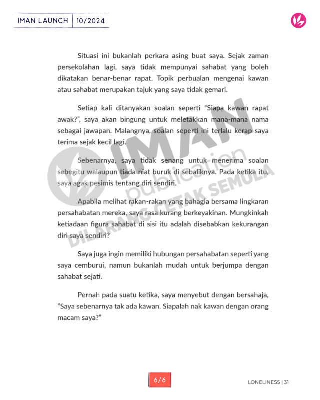 Kenapa Hidup Makin Sunyi? Menghargai Waktu Bersendiri Sebagai Ruang Untuk Lebih Memahami Diri - IMAN Shoppe Bookstore
