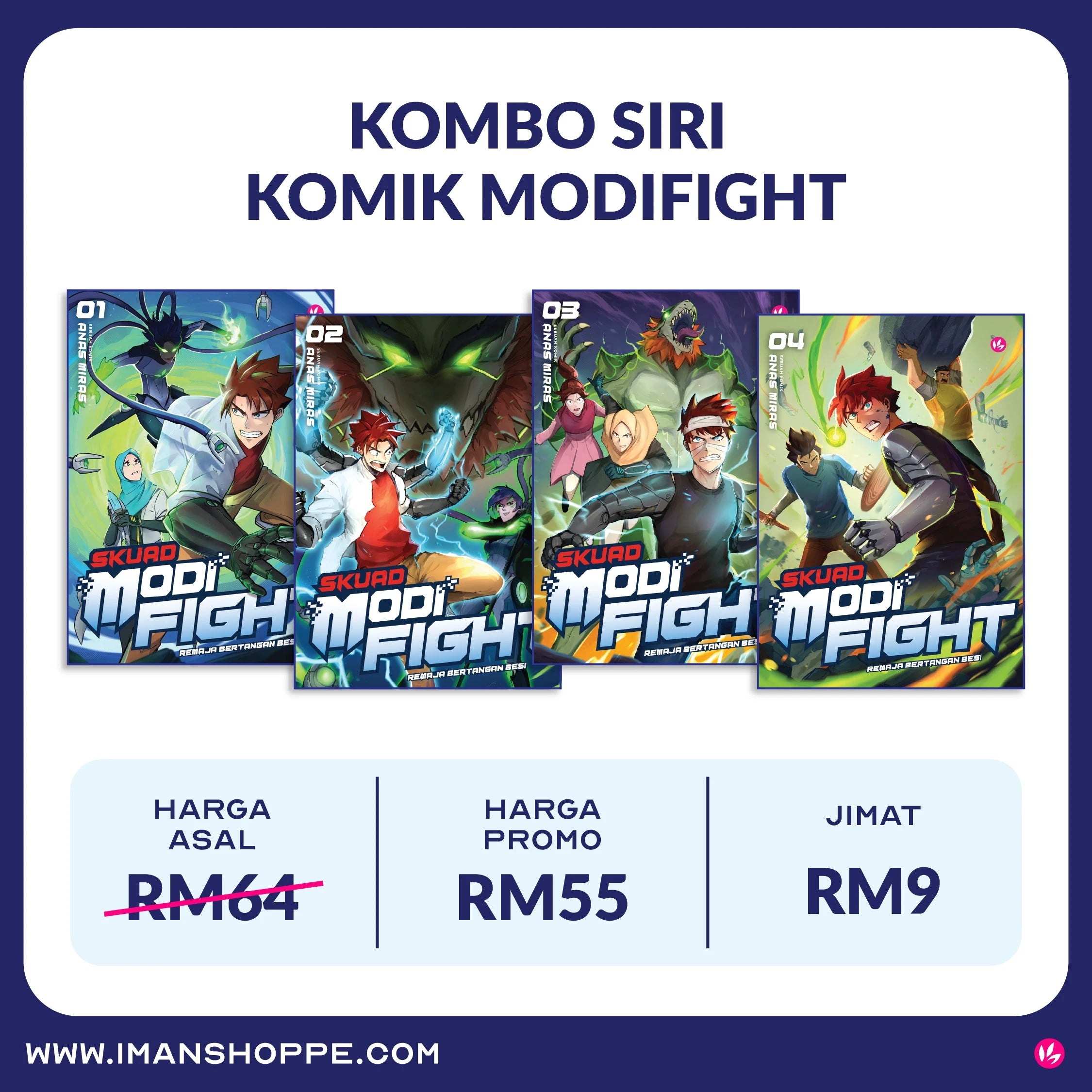 Iman Publication Kombo Komik Modifight Kit-Kombo-Komik-Modifight