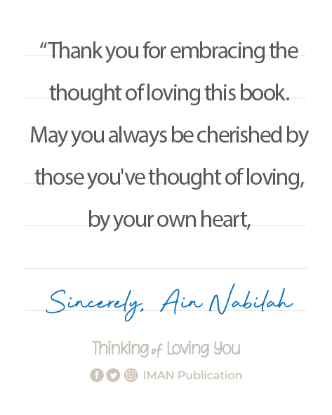 Thinking of Loving You by Ain Nabilah - IMAN Shoppe Bookstore