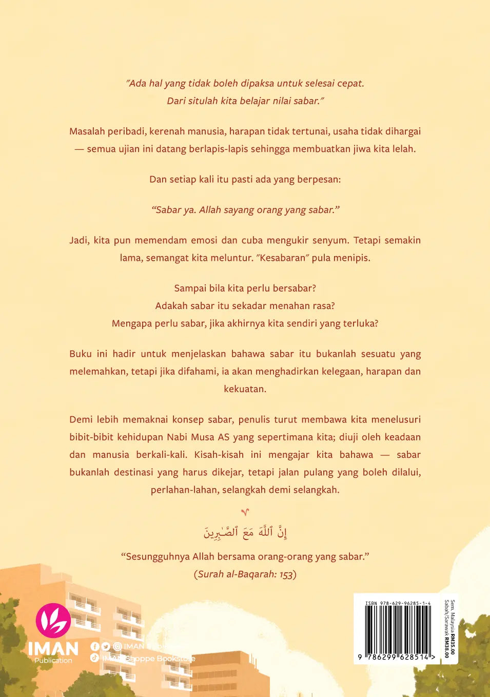 IMAN Shoppe Bookstore Sabar by Hazmi Irsyad 101162