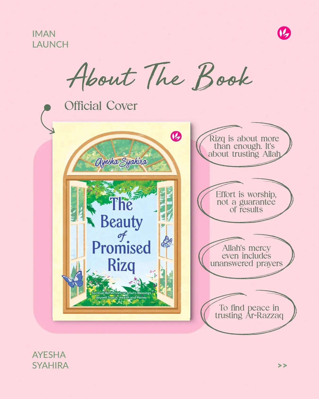 IMAN Shoppe Bookstore The Beauty of Promised Rizq by Ayesha Syahira 101161