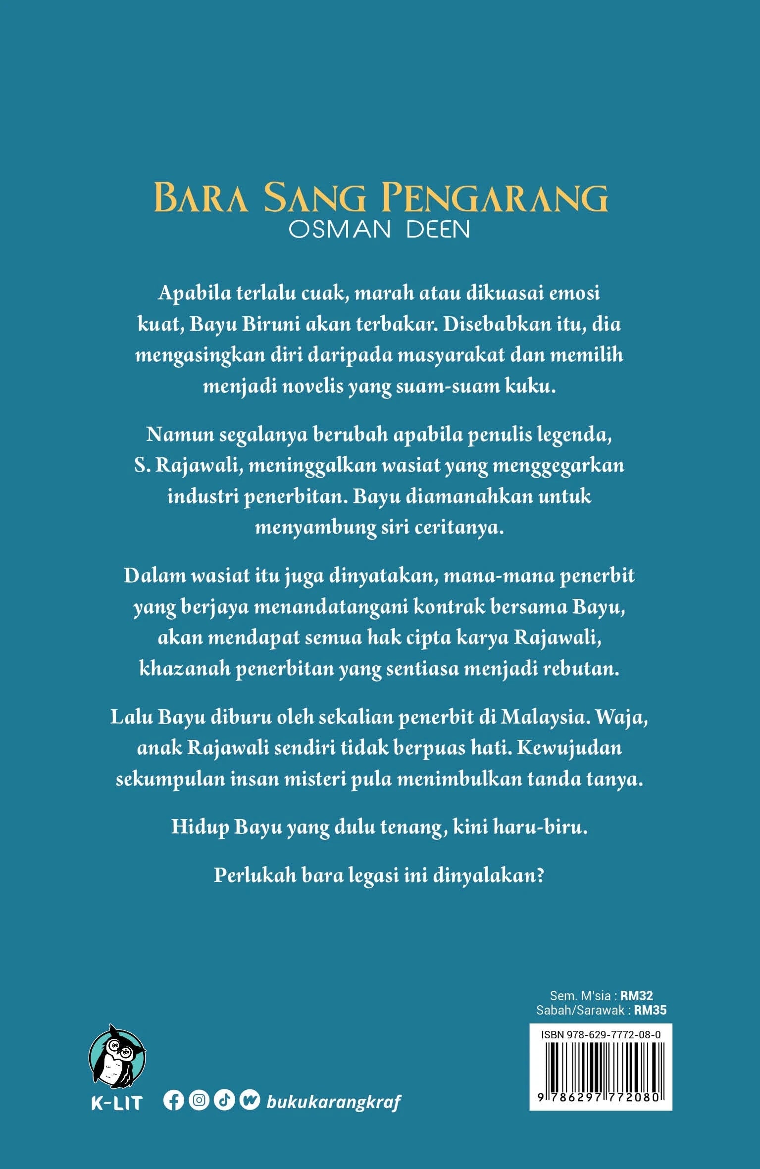 Karangkraf Bara Sang Pengarang oleh Osman Deen 101070