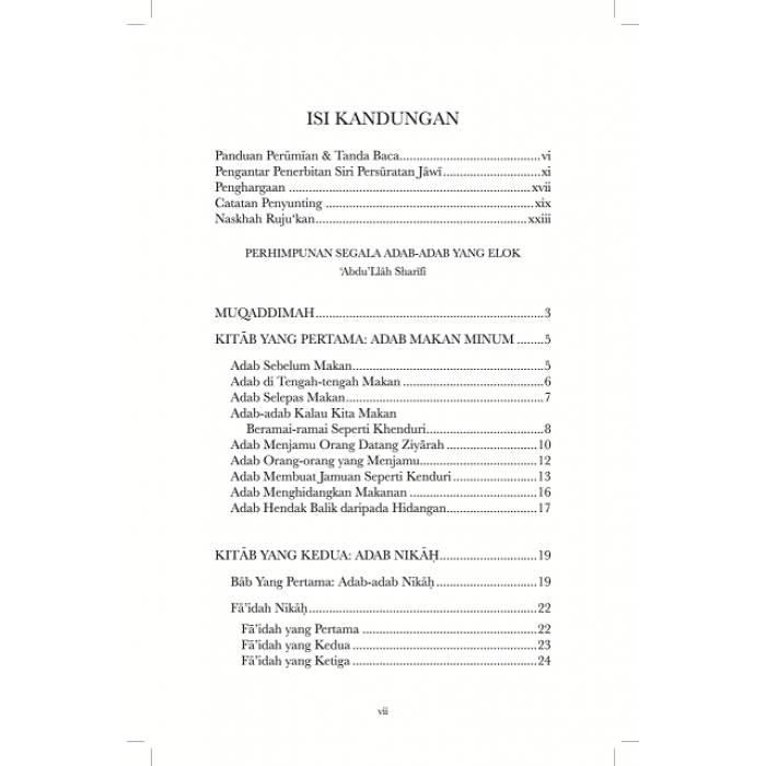 Perhimpunan Segala Adab - Adab Yang Elok By Abdullah Sharifi - IMAN Shoppe Bookstore