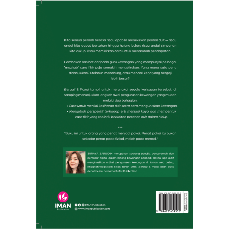 Bergaji & Pokai: Membina Kehidupan Bebas Tekanan Melalui Pengurusan Kewangan Yang Realistik by Suraya Zainudin - IMAN Shoppe Bookstore