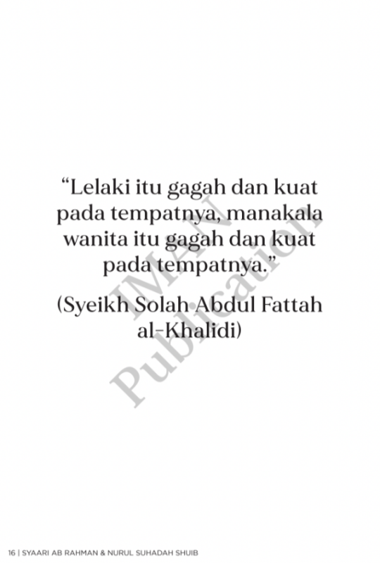 Perempuan - Perempuan Berbudi Dalam Al - Quran by Syaari Ab Rahman & Nurul Suhadah Shuib - IMAN Shoppe Bookstore