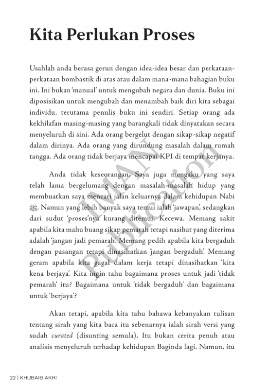 Perjalanan Muhammad ﷺ Menuju Sempurna by Khubaib Akhi - IMAN Shoppe Bookstore