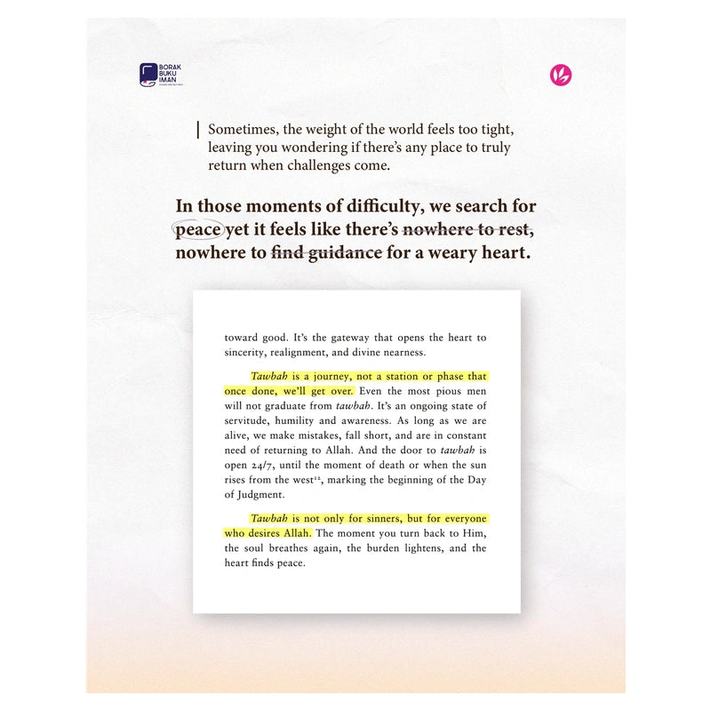 The Beauty of Tawbah: Relieving Burdens of the Heart Through Repentance by Zur'ain Md Isa