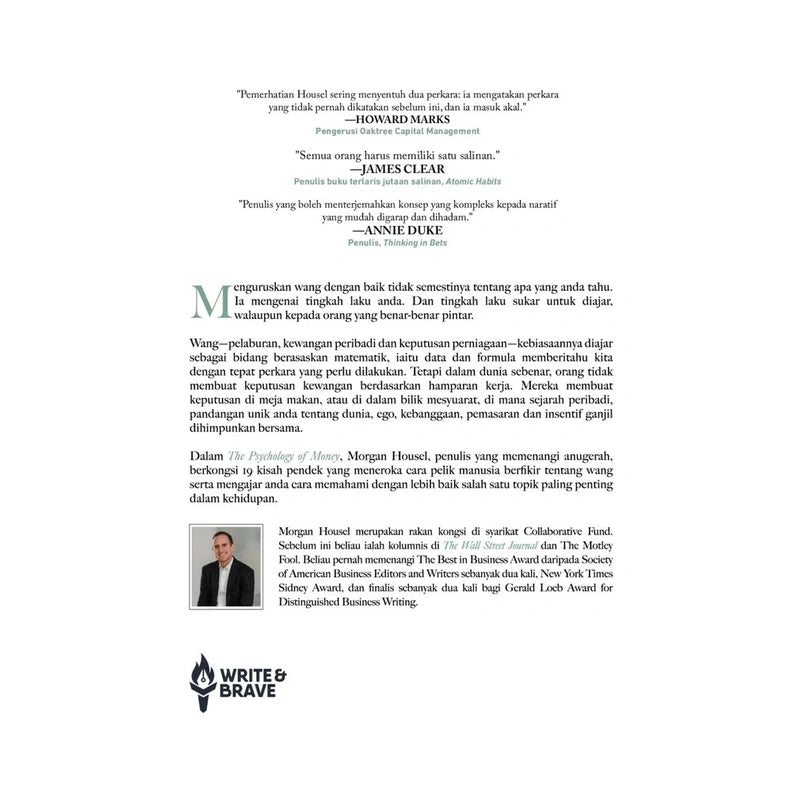 The Psychology of Money: Seni Menjinakkan Wang