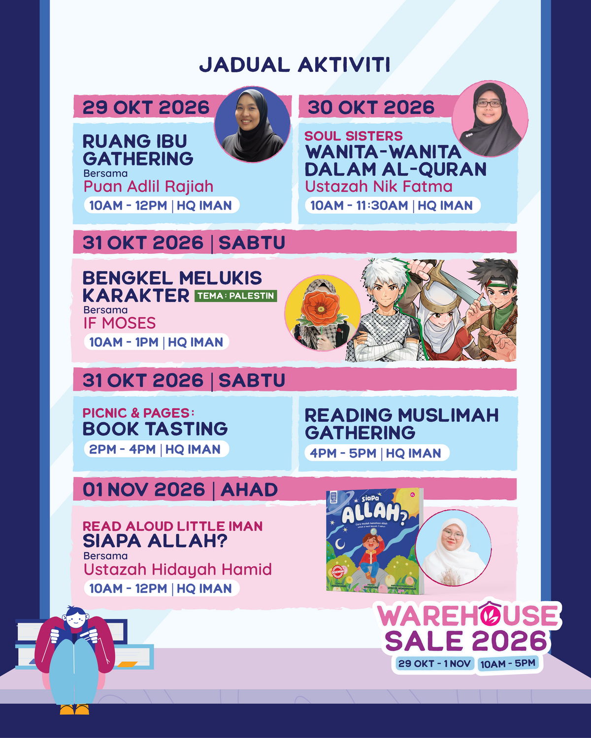[Tiket Event] Bengkel Melukis Karaketer (Tema Palestin) with IF Moses (Penulis & Pelukis Siri Komik Gaza)