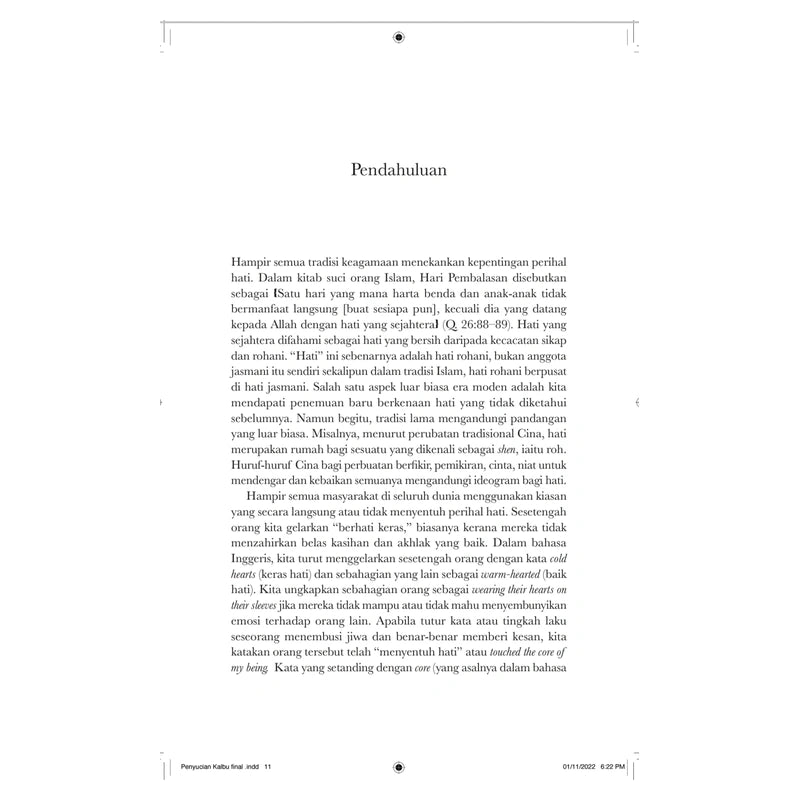 Penyucian Kalbu: Tanda Penyakit Hati &  Penawarnya (Softcover)