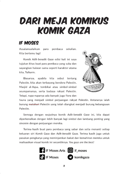 Adik-Beradik Gaza: Kembara Tulkarm Mencari Burung Kelicap Warisan Palestin