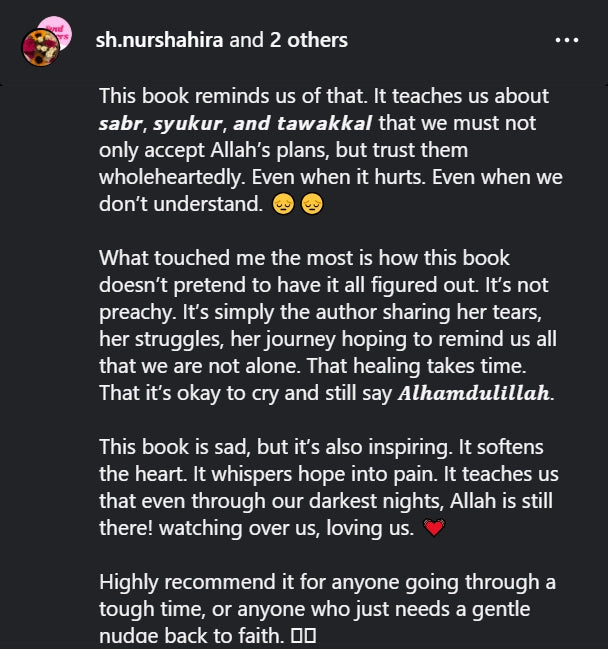 Iman Publication Book Alhamdulillah Through Tears & Trials: Embracing Life's Darkest Moments With Gratitude & Mercy From God by Zahratur Rofiqah 100997