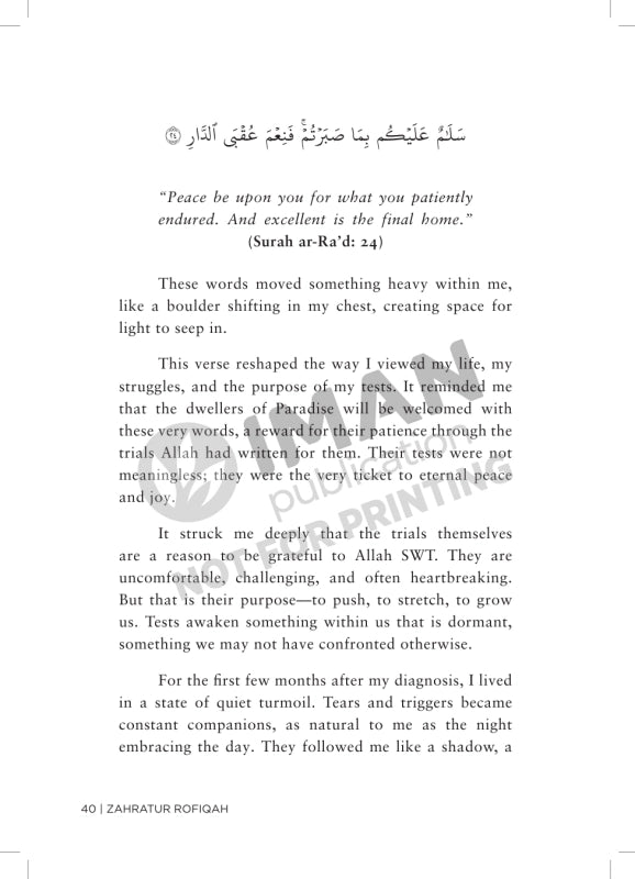 Iman Publication Book Alhamdulillah Through Tears & Trials: Embracing Life's Darkest Moments With Gratitude & Mercy From God by Zahratur Rofiqah 100997