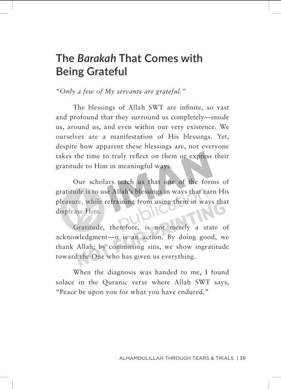 Iman Publication Book Alhamdulillah Through Tears & Trials: Embracing Life's Darkest Moments With Gratitude & Mercy From God by Zahratur Rofiqah 100997