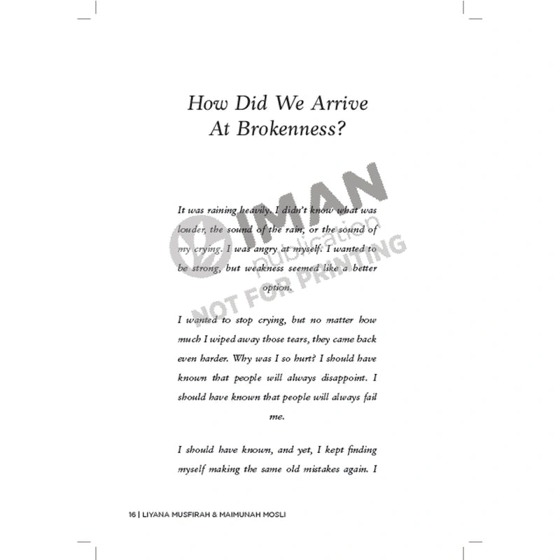 Dear Broken Soul, Return Home to God by Liyana Musfirah & Maimunah Mosli