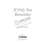 If Only You Remember by Norhafsah Hamid