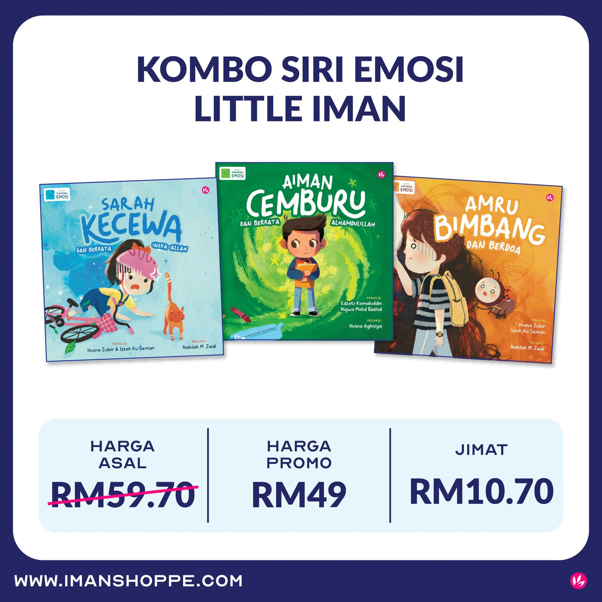 Iman Publication Book Koleksi Siri Emosi [LITTLE IMAN] kit-siri-emosi
