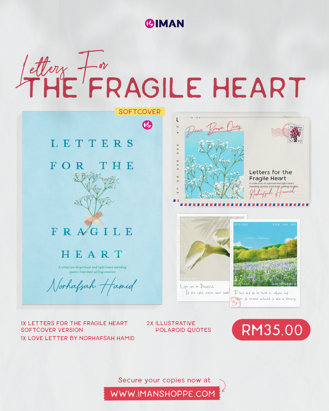 Iman Publication Book Letters For the Fragile Heart  (Softcover) by Norhafsah Hamid 201604