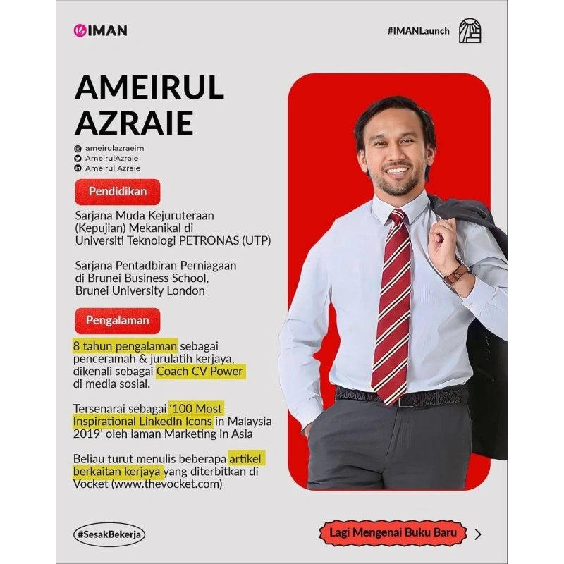 Berhenti Bekerja: Bagaimana Membina Potensi Diri Agar Dapat Memilih Karier Yang Diingini by Ameirul Azraie & Nik Akmal