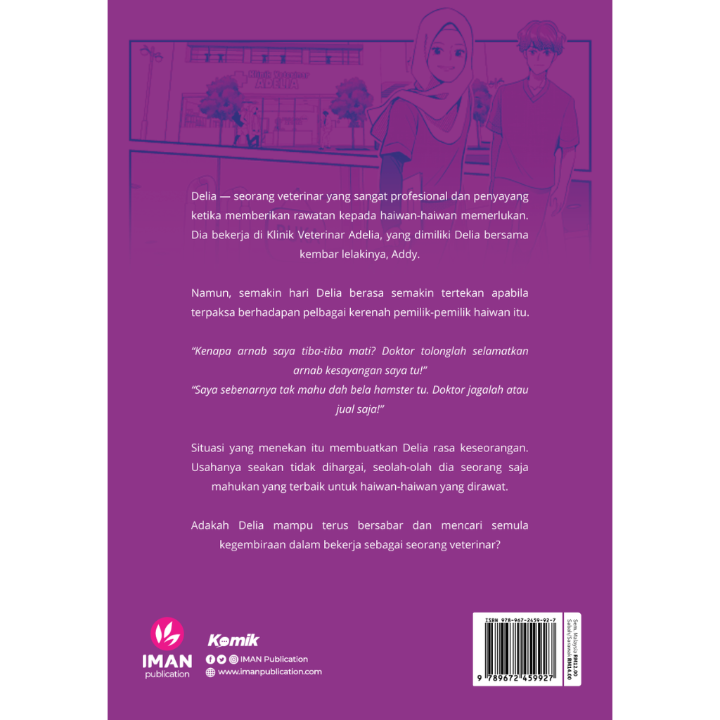 Iman Publication Buku Komik Karier: Veterinar Delia by Nuaibira & Nafisah Hisam 201614