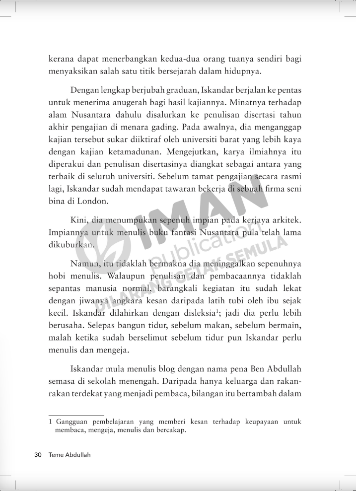 Iman Publication Buku Penulis Jalanan by Teme Abdullah 201524