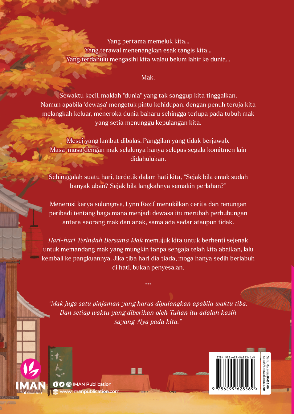 Iman Publication Hari-hari Terindah Bersama Mak by Lynn Razif 101171
