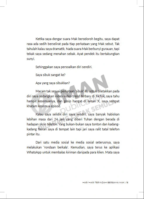 Iman Publication Hari-hari Terindah Bersama Mak by Lynn Razif 101171