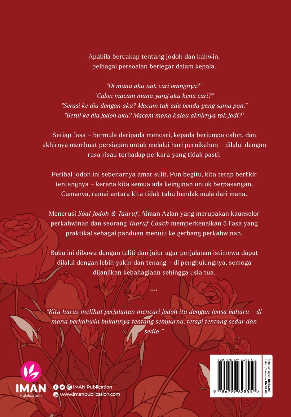 Iman Publication Soal Jodoh & Taaruf by Aiman Azlan 101170