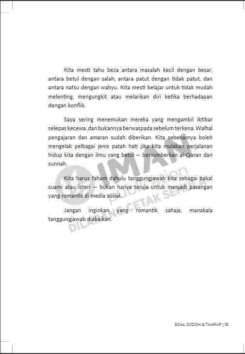 Iman Publication Soal Jodoh & Taaruf by Aiman Azlan 101170