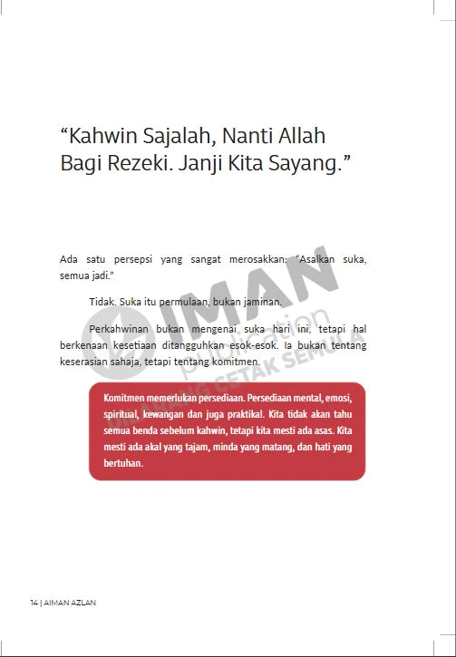Iman Publication Soal Jodoh & Taaruf by Aiman Azlan 101170