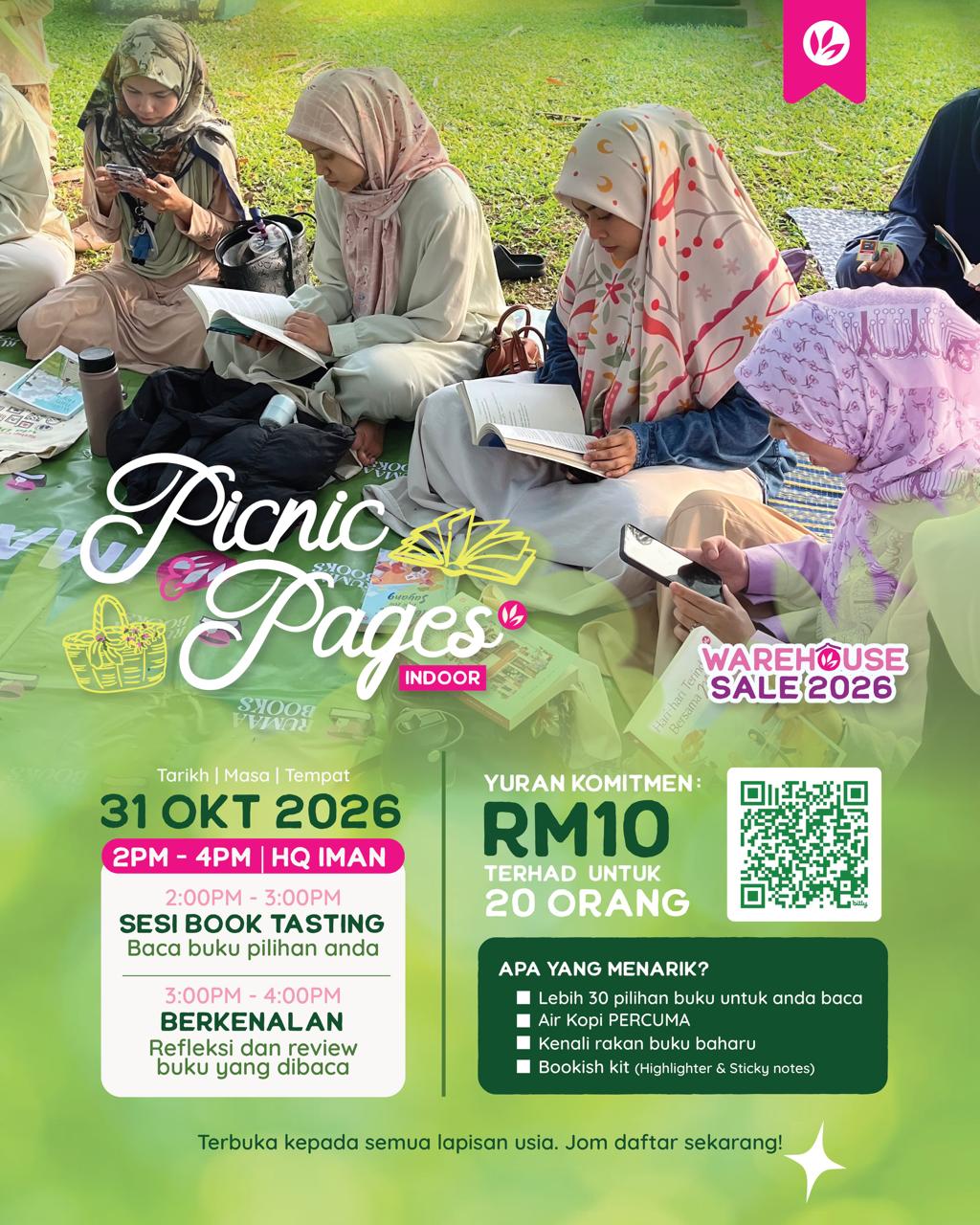 [Tiket Event] Picnic & Pages: Book Tasting